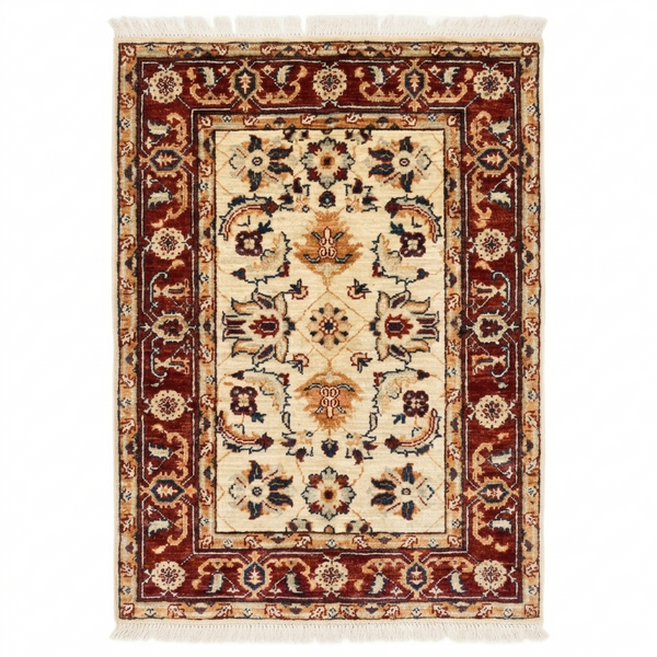 Handmade Fine Quality Chobi Wool Rug  124 CM x 80 CM  SK#1034