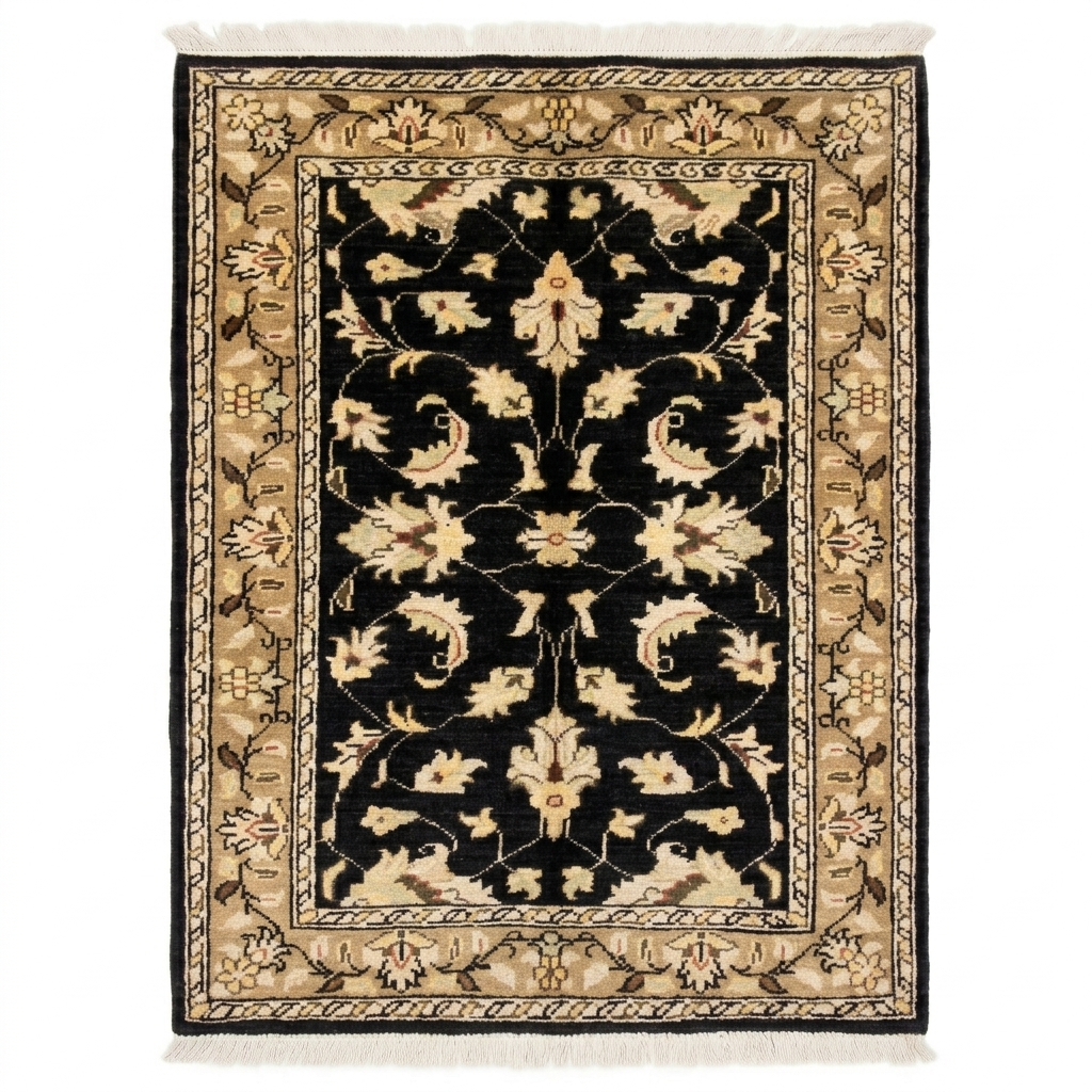 Handmade Fine Quality Chobi Wool Rug   120 CM x 82 Cm SK#1041