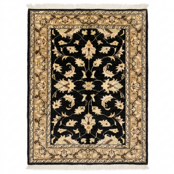 Handmade Fine Quality Chobi Wool Rug   120 CM x 82 Cm SK#1041