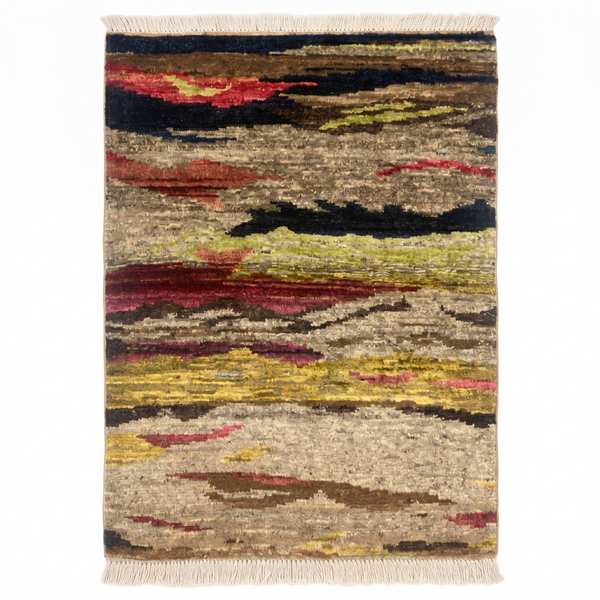 Handmade Chobi Rug 83 CM x 67 CM  SK#1054