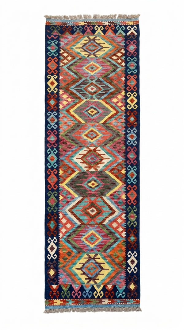 Handmade Flat Weave Kilim Rug 303 CM x 84 CM SK#1059