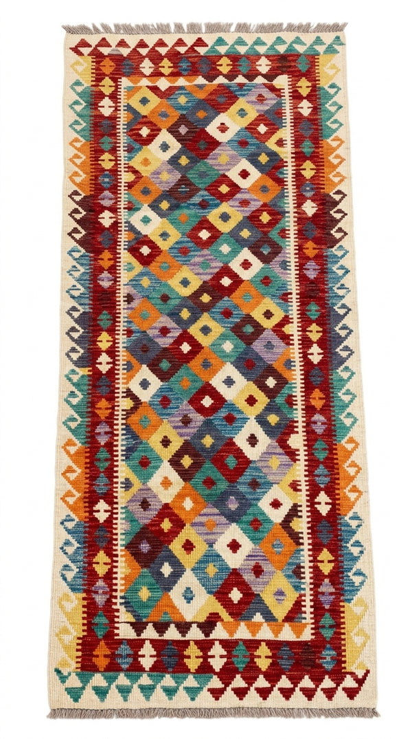 Handmade Flat Weave Kilim Rug 285 CM x 84 CM SK#1068
