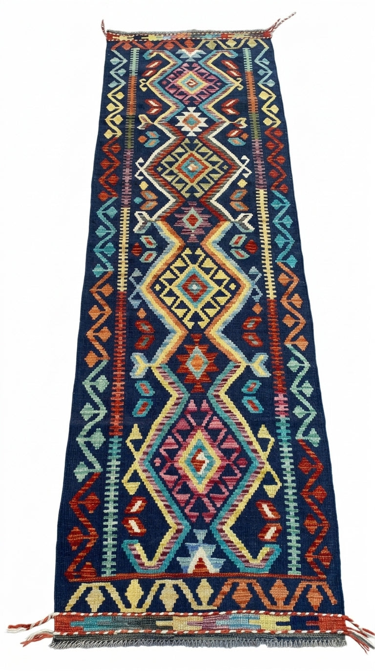 Handmade Flat Weave Kilim Rug 290 CM x 81 CM SK#1071