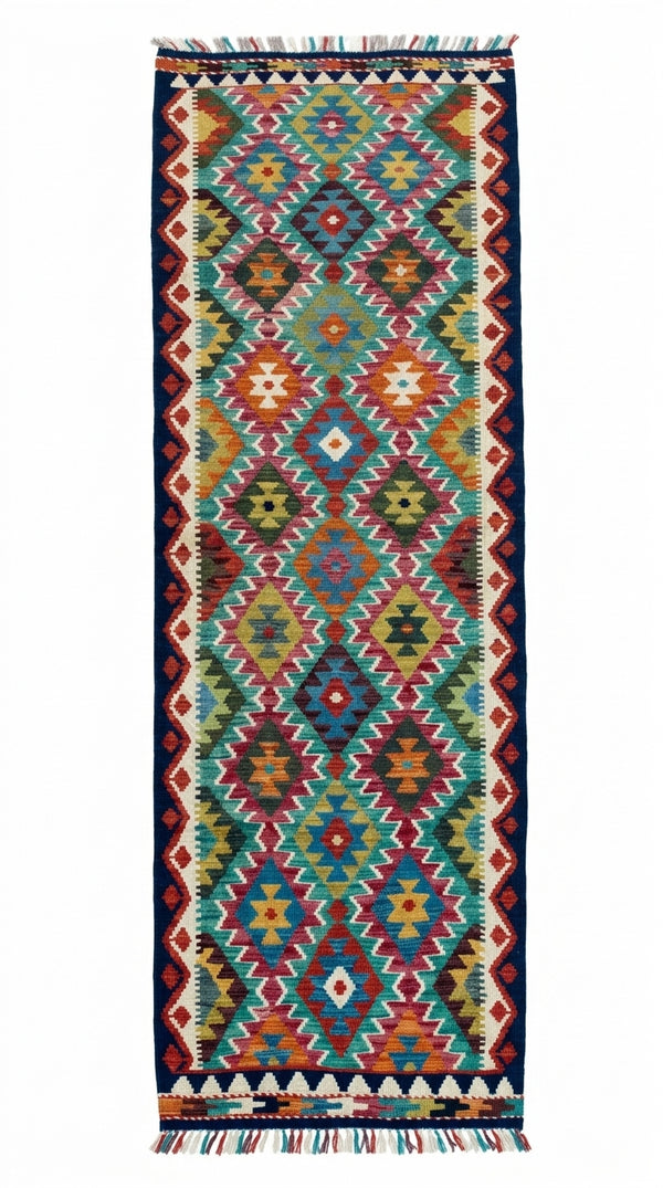 Handmade Flat Weave Kilim Rug 289 CM x 80 CM SK#1074