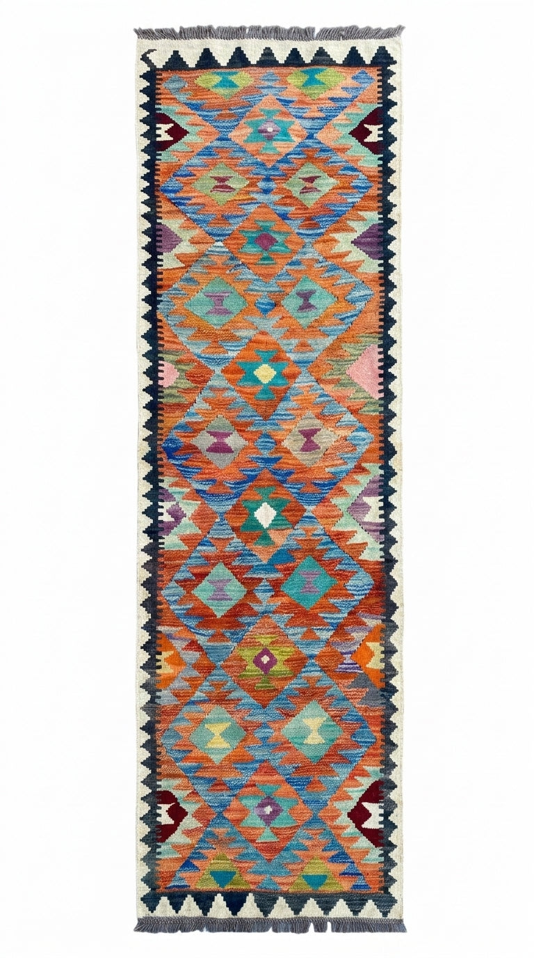 Handmade Flat Weave Kilim Rug 194 CM x 75 CM SK#1081