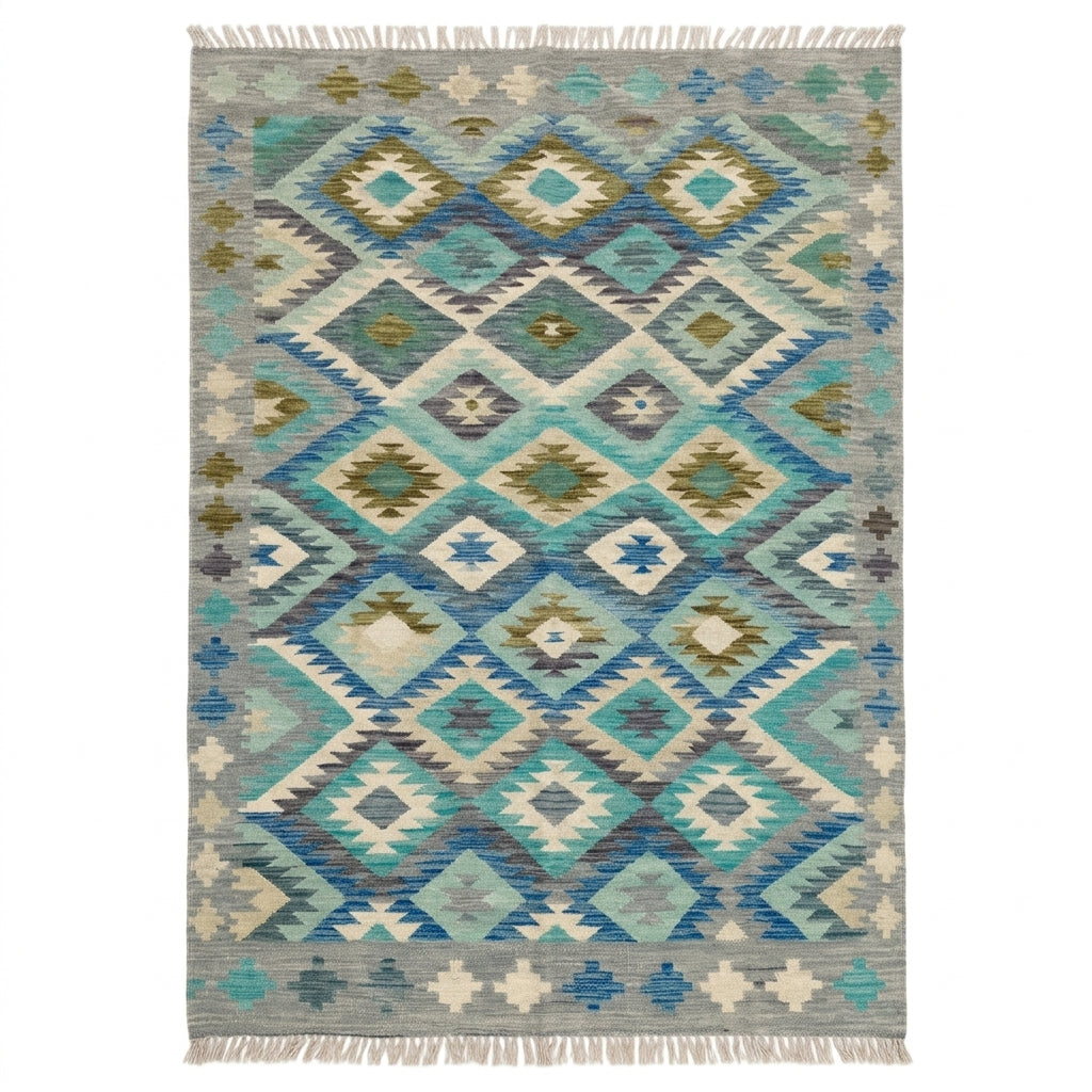 Handmade Flat Weave Kilim Rug 235 cm x 172 cm SK#1104