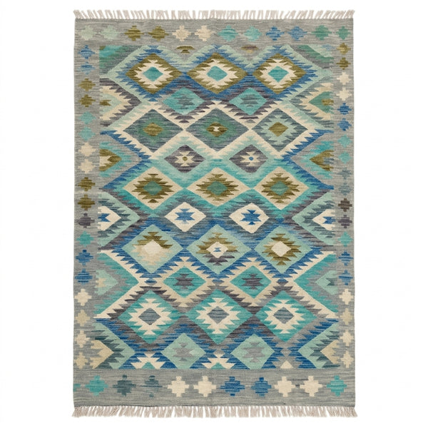 Handmade Flat Weave Kilim Rug 235 cm x 172 cm SK#1104