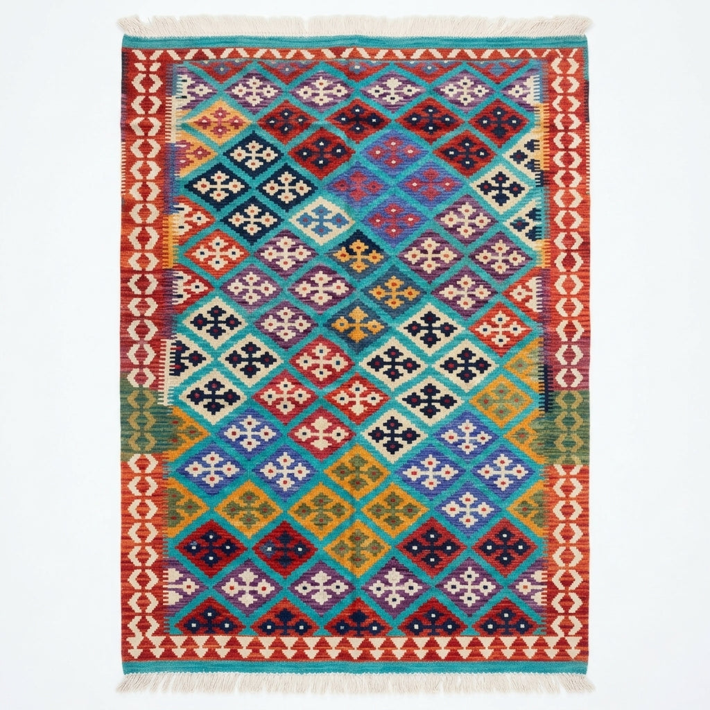 Handmade Flat Weave Kilim Rug  307 cm x 198 cm  SK#1107