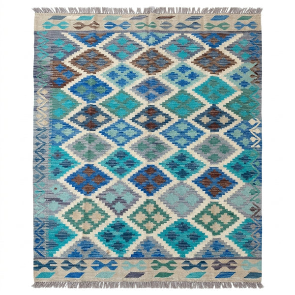 Handmade Flat Weave Kilim Rug  243 cm x 165 cm  SK#1108