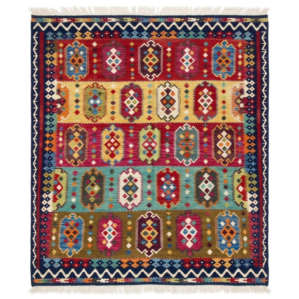Handmade Flat Weave Kilim Rug  338 cm x 201 cm  SK#1110