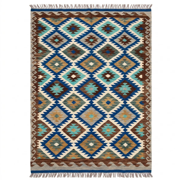 Handmade Flat Weave Kilim Rug  242 cm x 156 cm  SK#1114