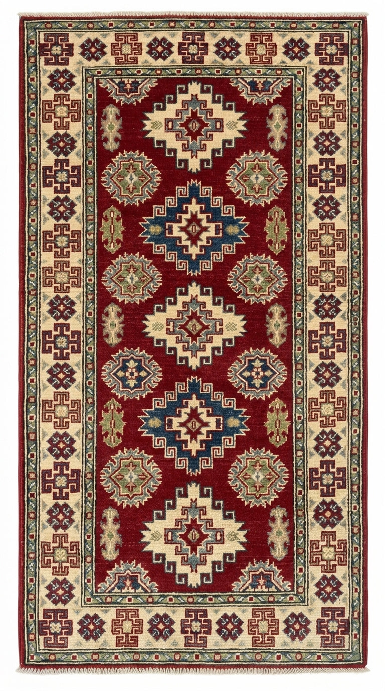Handmade Traditional Kazak Runner Rug 400 cm x 86 cm SK#1122