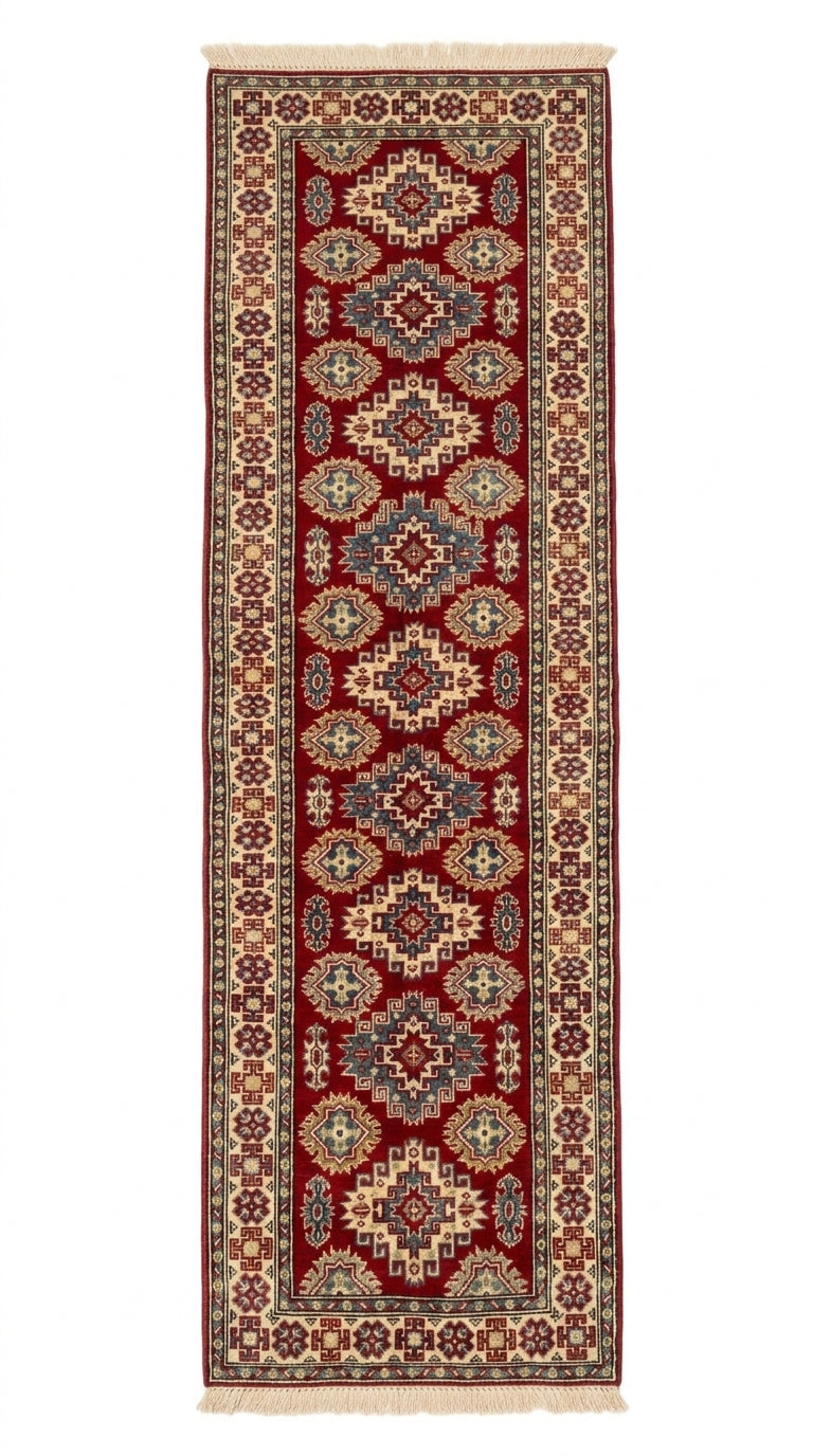 Handmade Traditional Kazak Runner Rug  288 cm x 80 cm   SK#1123