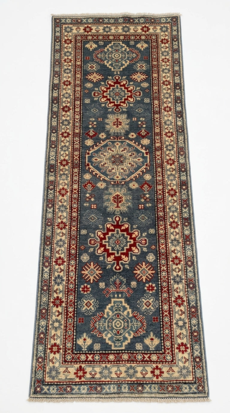 Handmade Traditional Kazak Runner Rug  301 cm x 82 cm  SK#1125