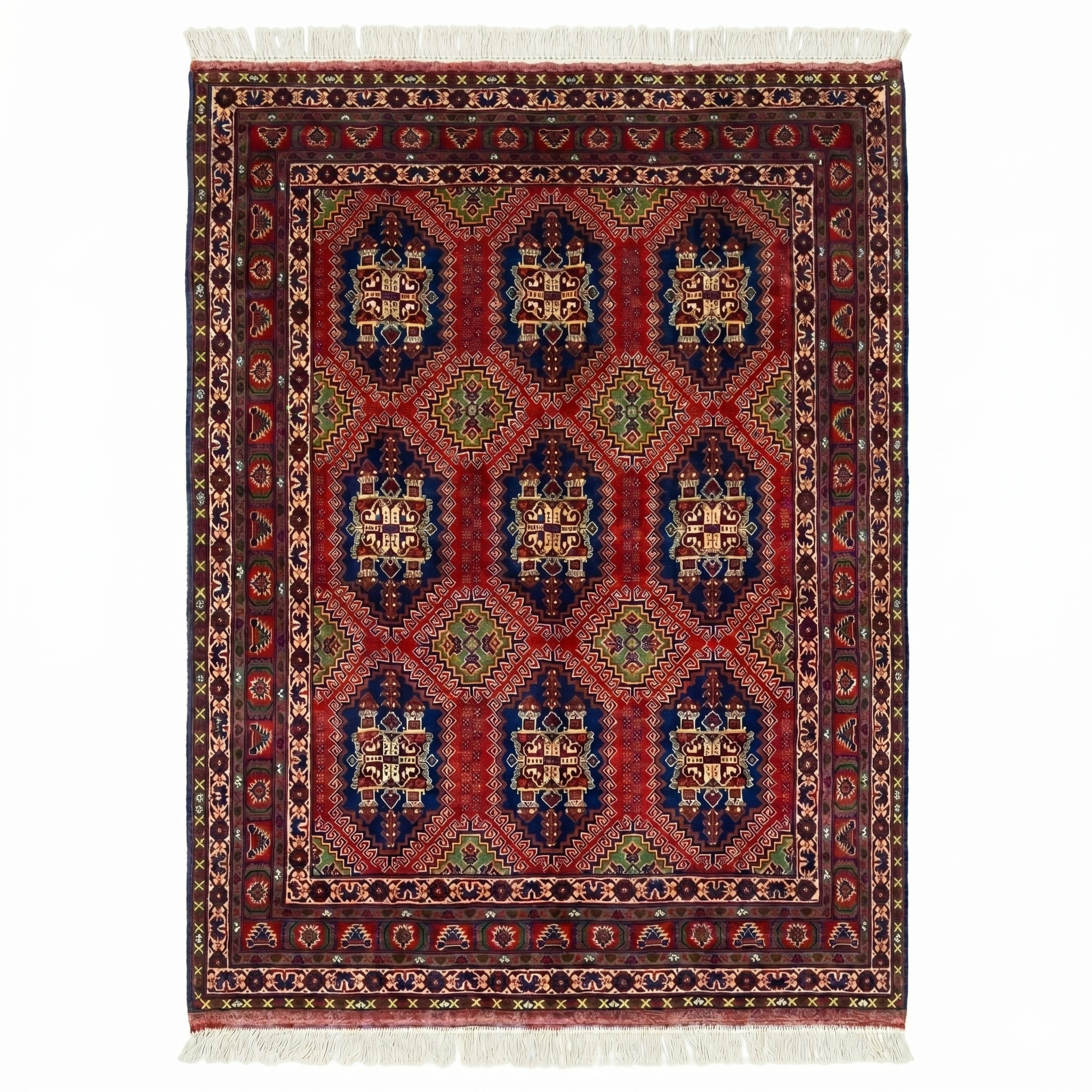 Handmade Afghan Traditional Wool Rug 320 cm x 207 cm  SK#1136