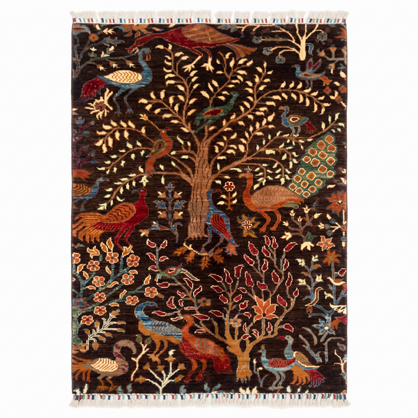 Handmade Chobi Pictorial Wool Rug 157 CM x 104 CM  SK#1365
