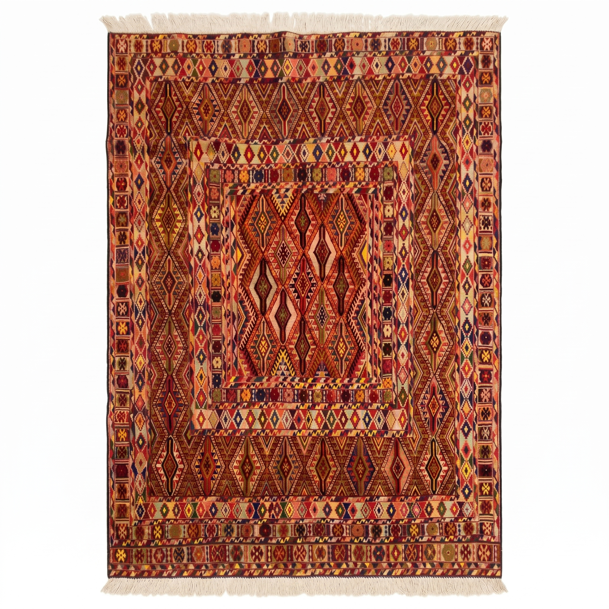 Handmade Fine Quality Meshwani Rug 196 CM x 150 CM SK#1372