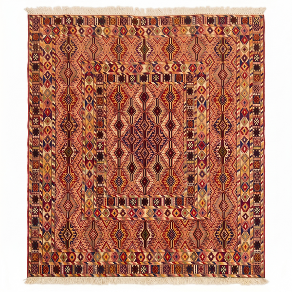 Handmade Afghan Fine Quality Meshwani Rug 190 CM x 150 CM SK #1373