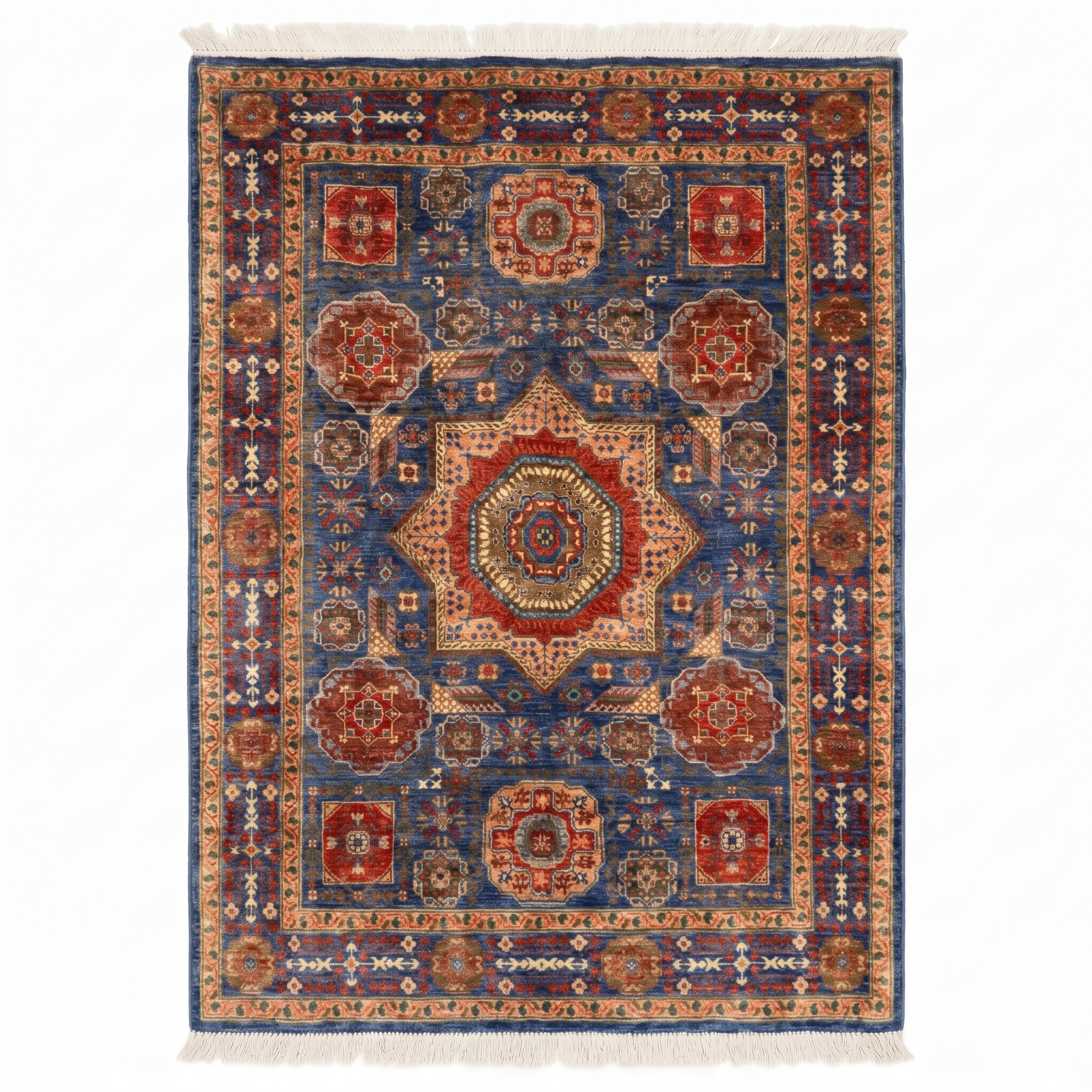 Hand Knotted Chobi Wool Rug  199 CM x 149 CM SK#350