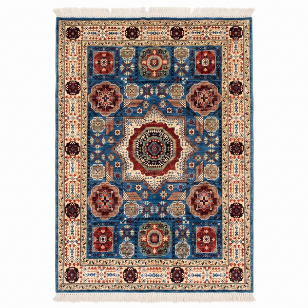 Hand Knotted Chobi Wool Rug  193 CM x 148 CM SK#351