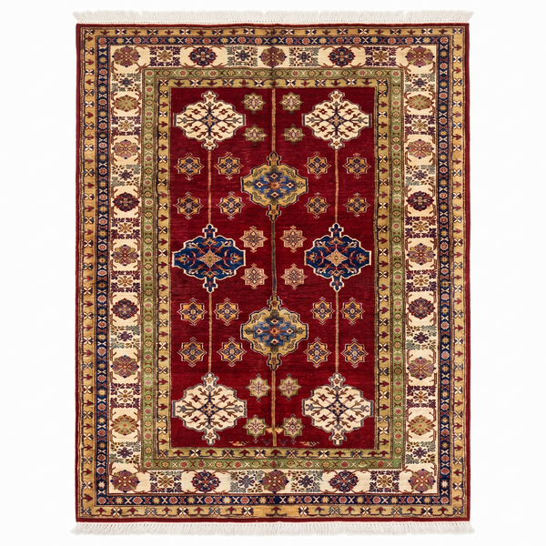 Hand Knotted Chobi Wool Rug  245 CM x 165 CM SK#366