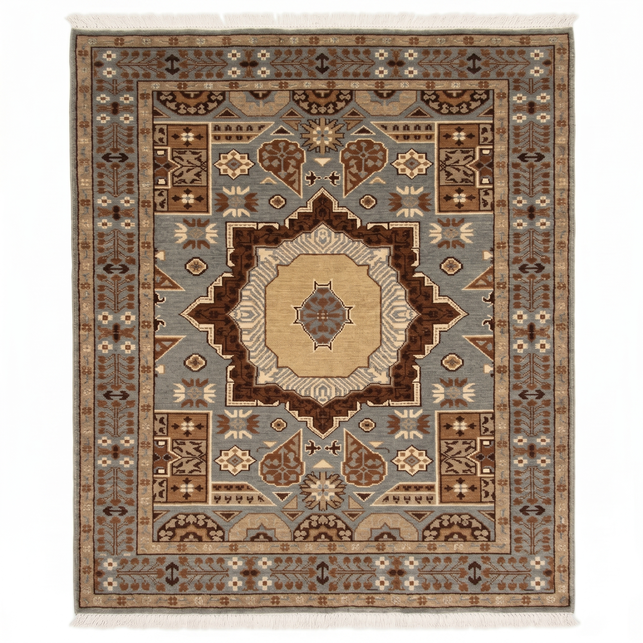 Hand Knotted Chobi Wool Rug  120 CM x 75 CM SK#368
