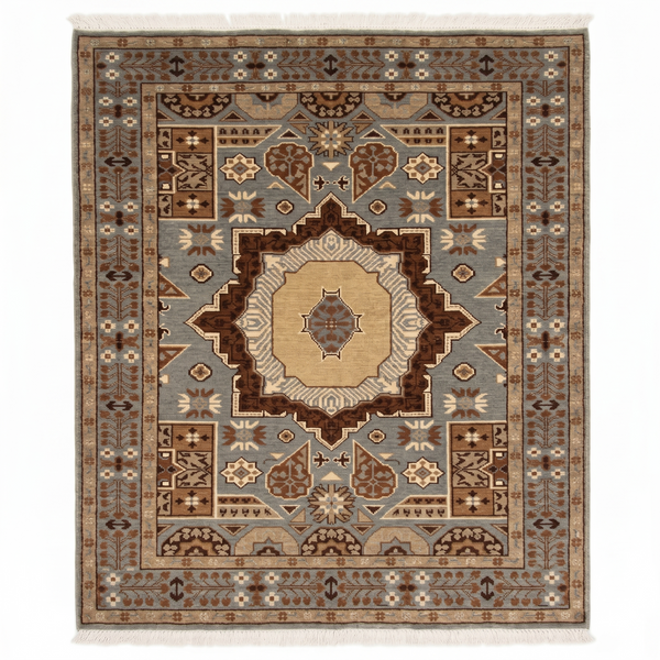 Hand Knotted Chobi Wool Rug  120 CM x 75 CM SK#368