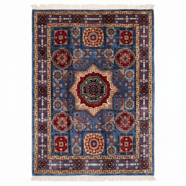 Hand Knotted Chobi Wool Rug  199 CM x 148 CM SK#372