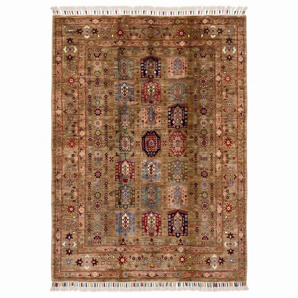 Hand Knotted Chobi Wool Rug  198 CM x 147 CM SK#376