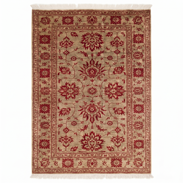 Hand Knotted Chobi Wool Rug  147 CM x 100 CM SK#378