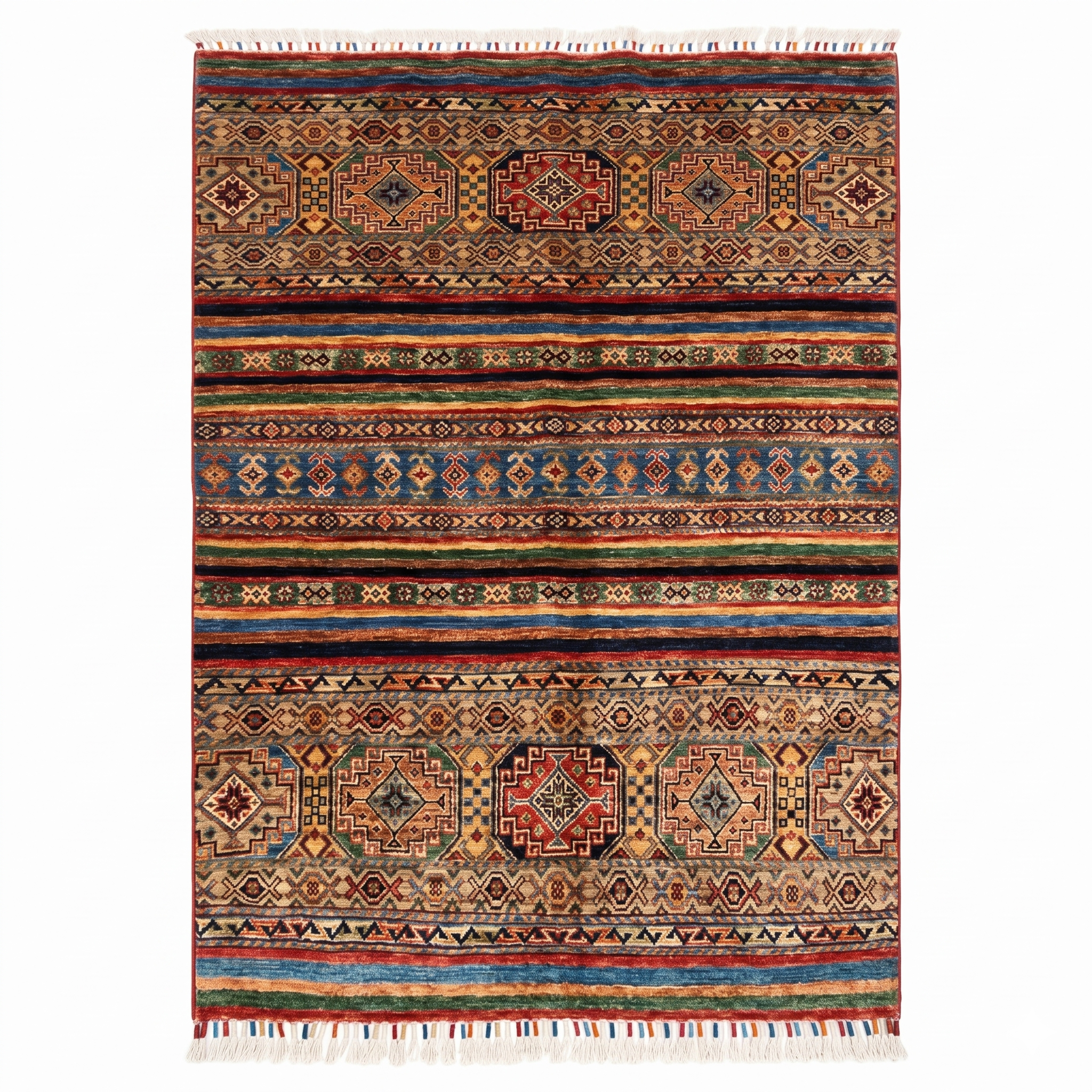 Hand Knotted Chobi Wool Rug  179 CM x 115 CM SK#381