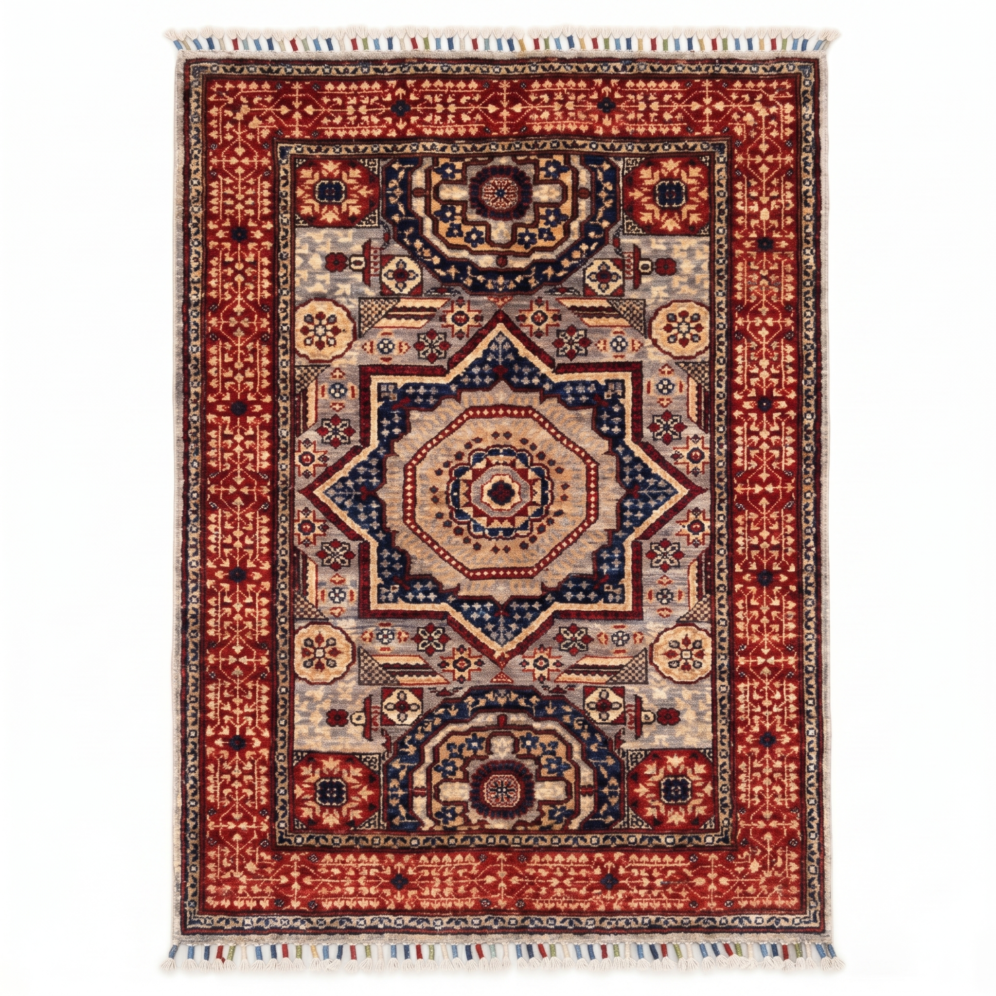 Hand Knotted Chobi Wool Rug 148 CM x 101 CM SK#382