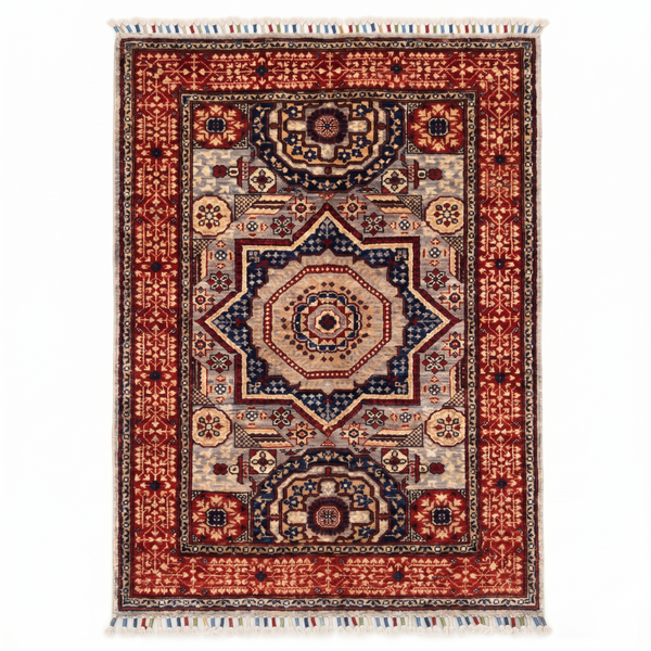 Hand Knotted Chobi Wool Rug 148 CM x 101 CM SK#382