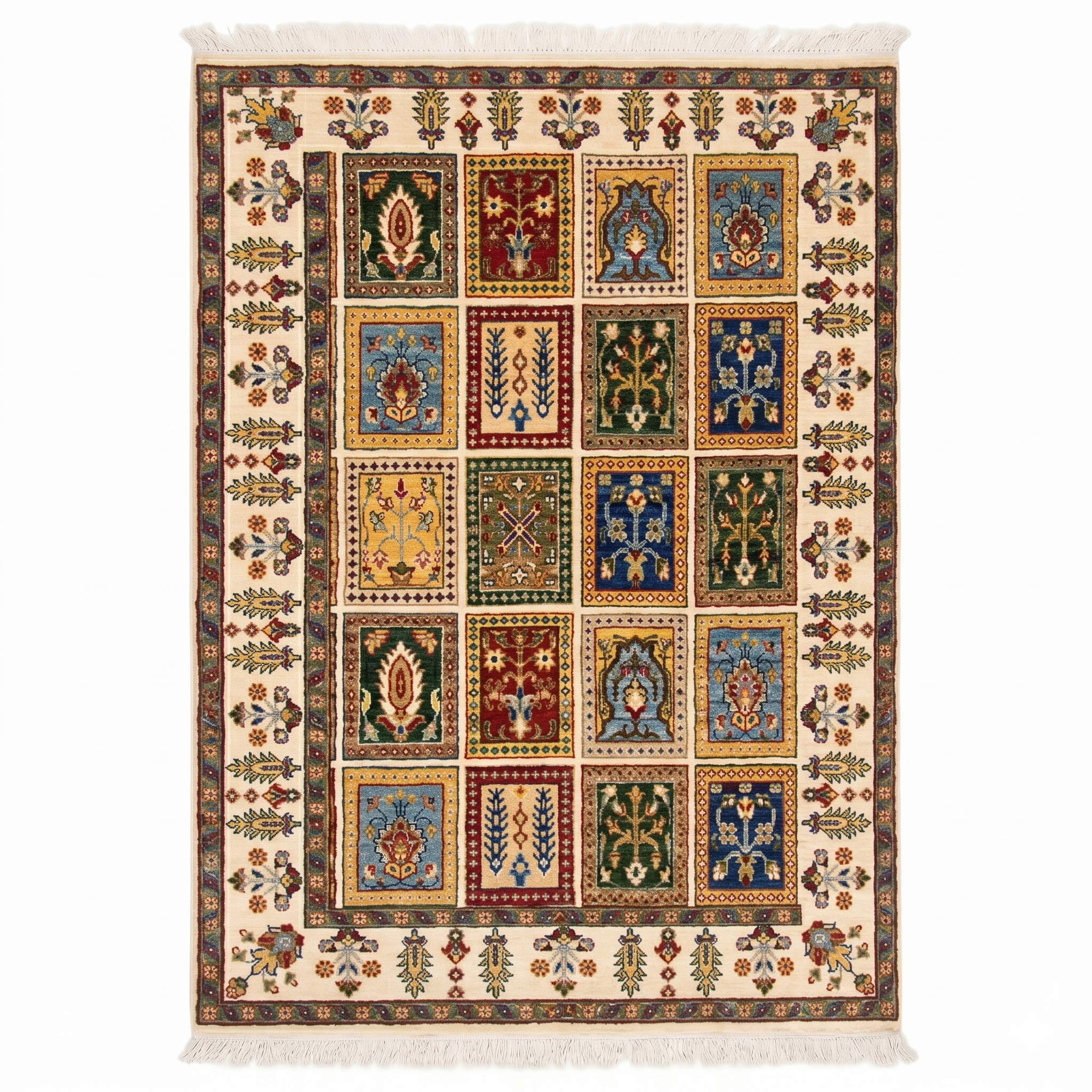 Hand Knotted Chobi Wool Rug 148 CM x 103 CM SK#385