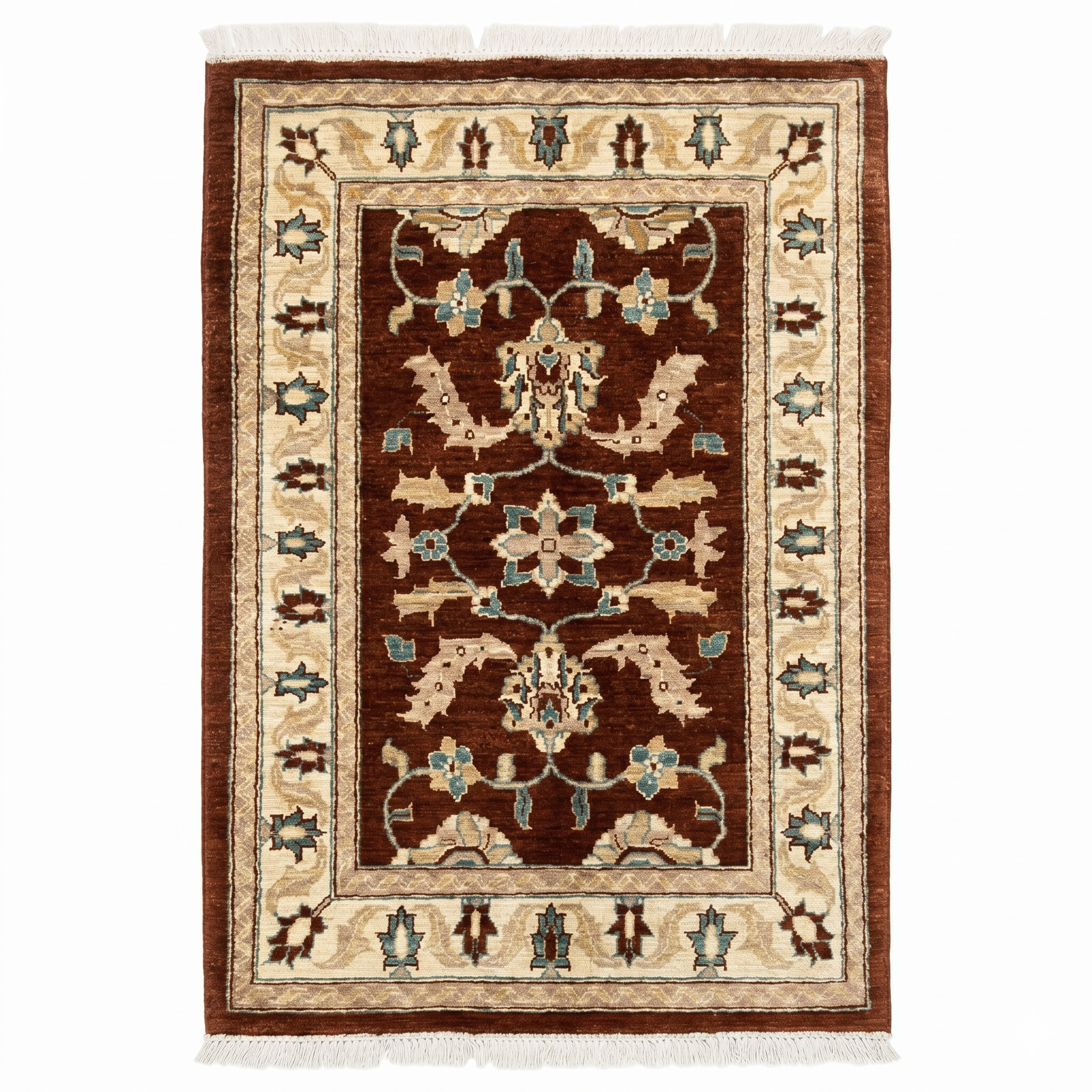 Hand Knotted Chobi Wool Rug  160 CM x 100 CM SK#392