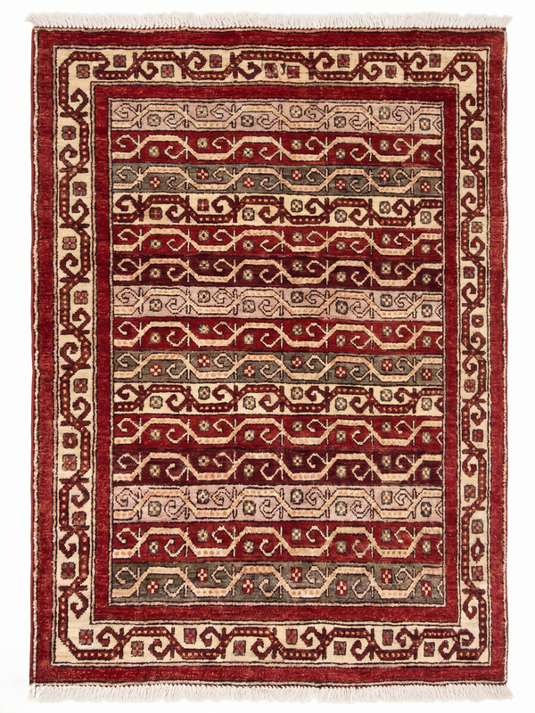 Hand Knotted Chobi Wool Rug  144 CM x 100 CM SK#393