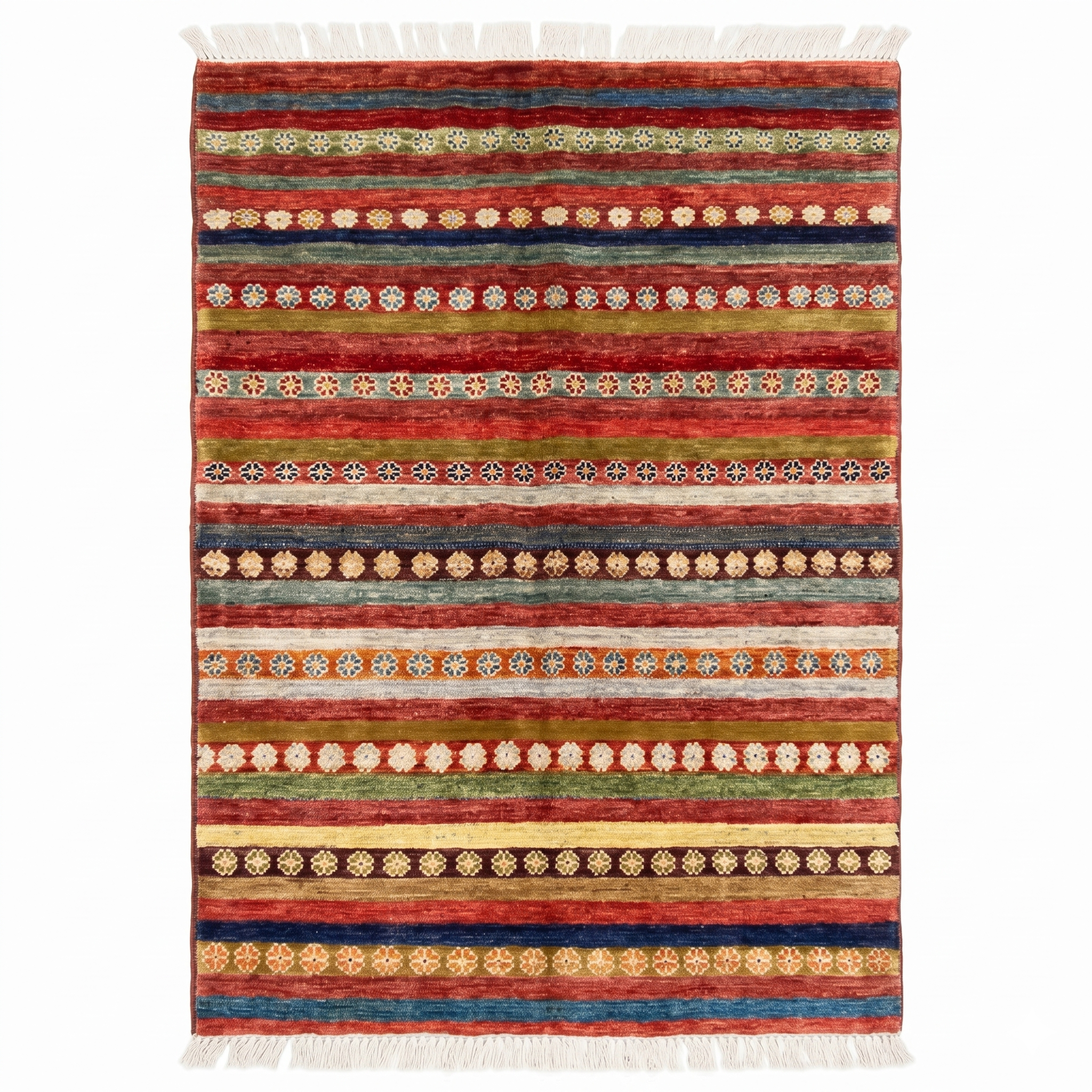 Hand Knotted Chobi Wool Rug 151 CM x 101 CM SK#395