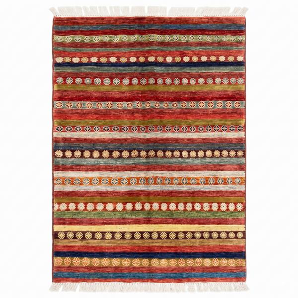 Hand Knotted Chobi Wool Rug 151 CM x 101 CM SK#395
