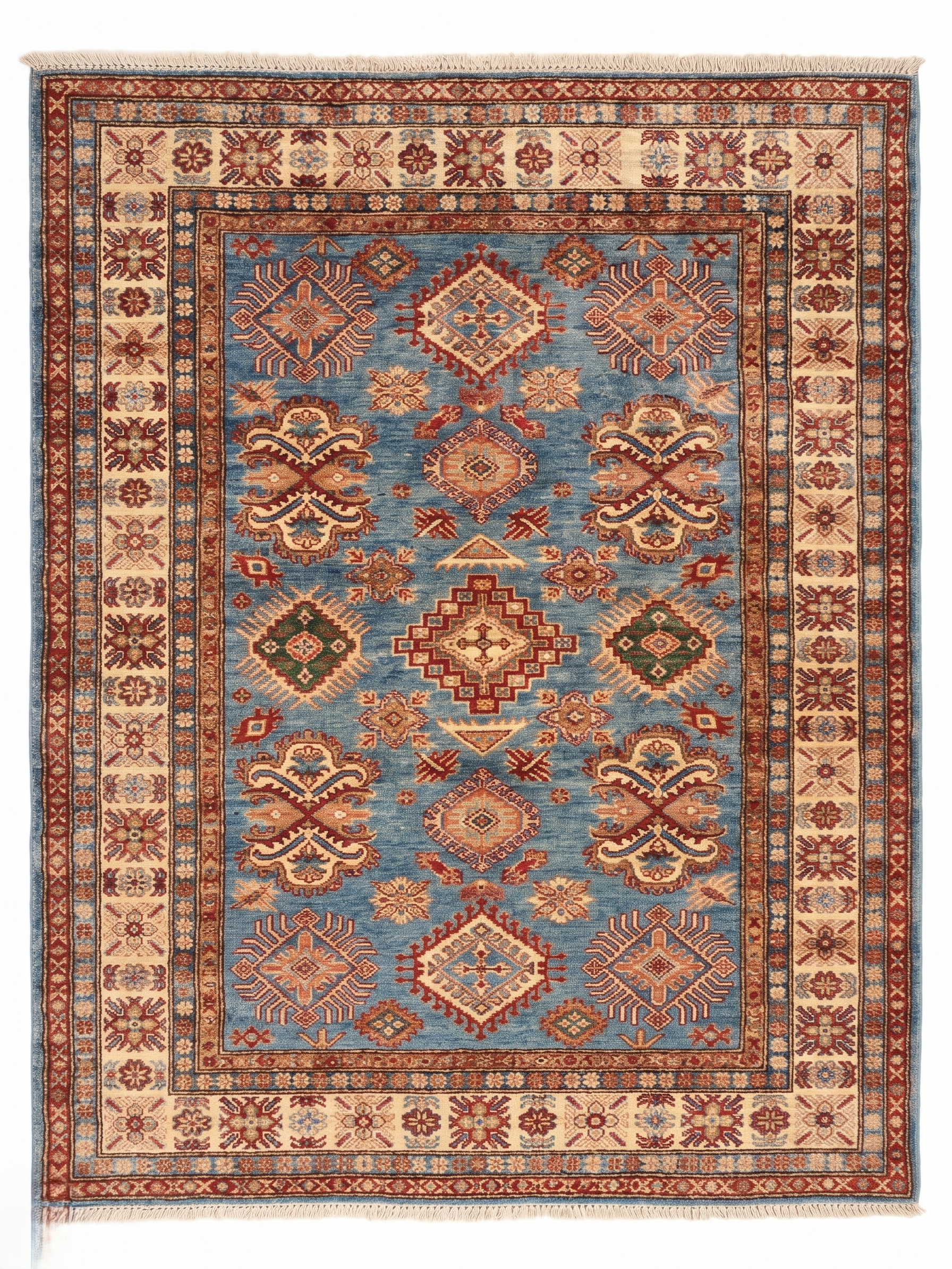 Hand Knotted Chobi Wool Rug  217 CM x 147 CM SK#403