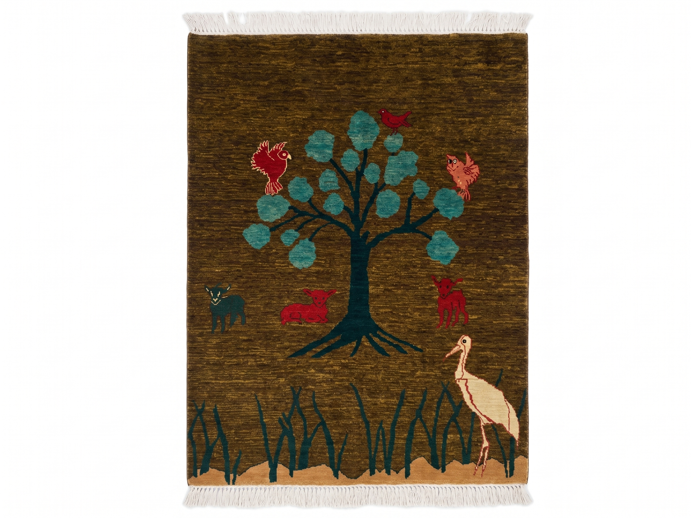 Hand knotted Chobi Pictorial Rug  242 CM x 166 CM SK#453