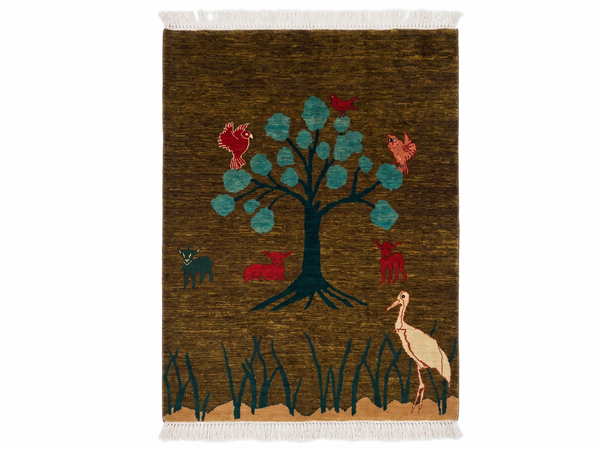 Hand knotted Chobi Pictorial Rug  242 CM x 166 CM SK#453