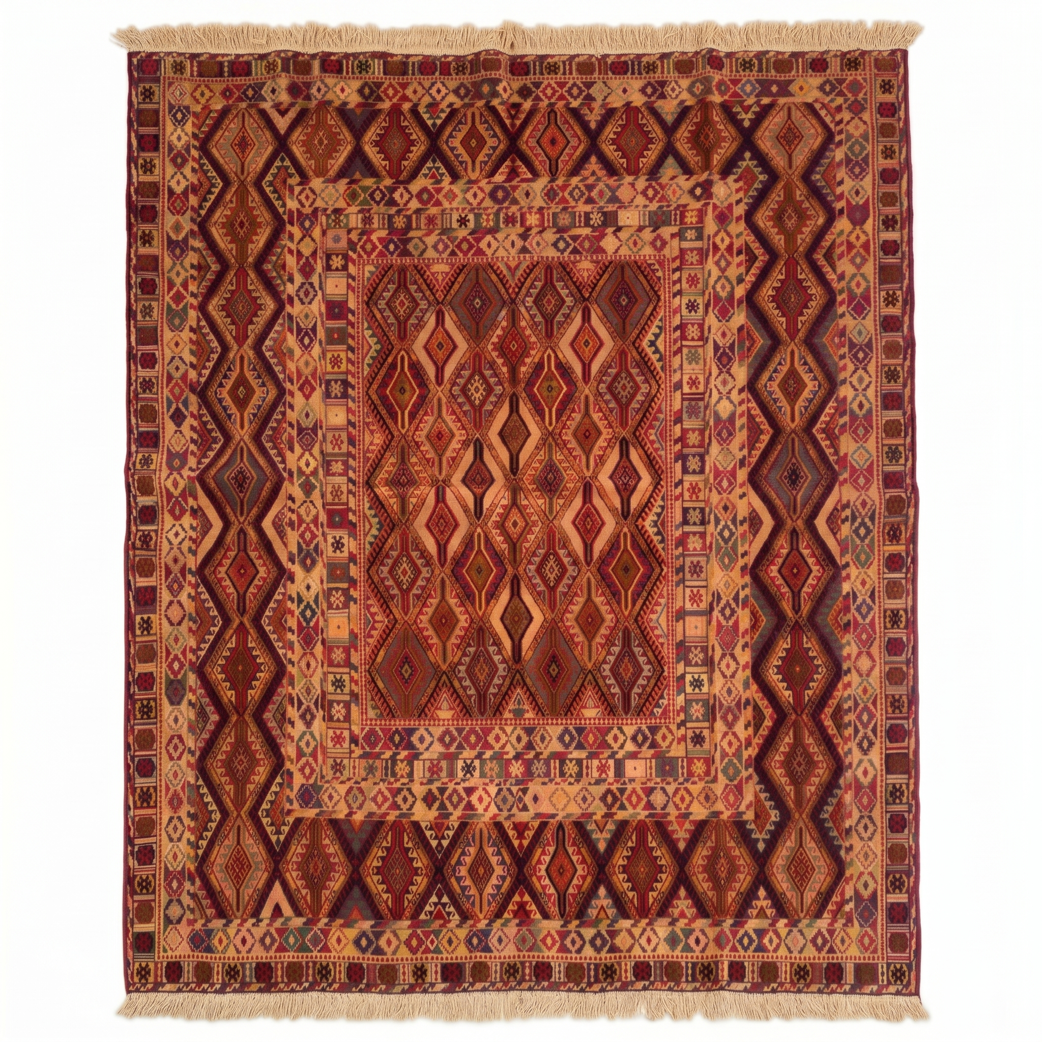 Handmade Fine Quality Meshwani Rug 225 CM x 175 CM  SS#107