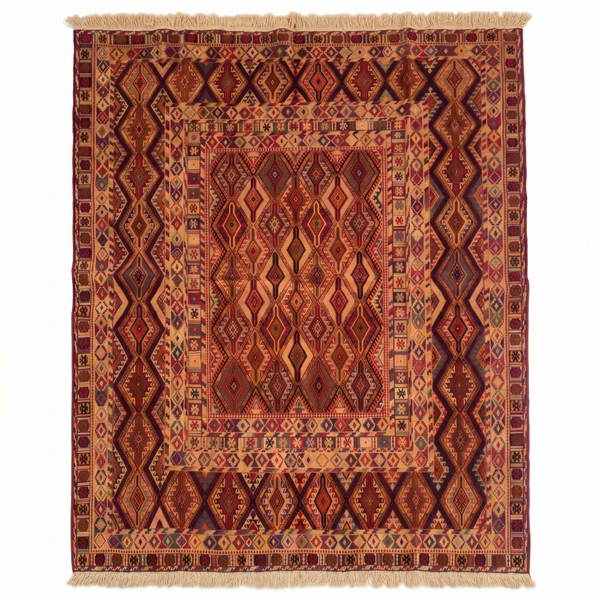 Handmade Fine Quality Meshwani Rug 225 CM x 175 CM  SS#107