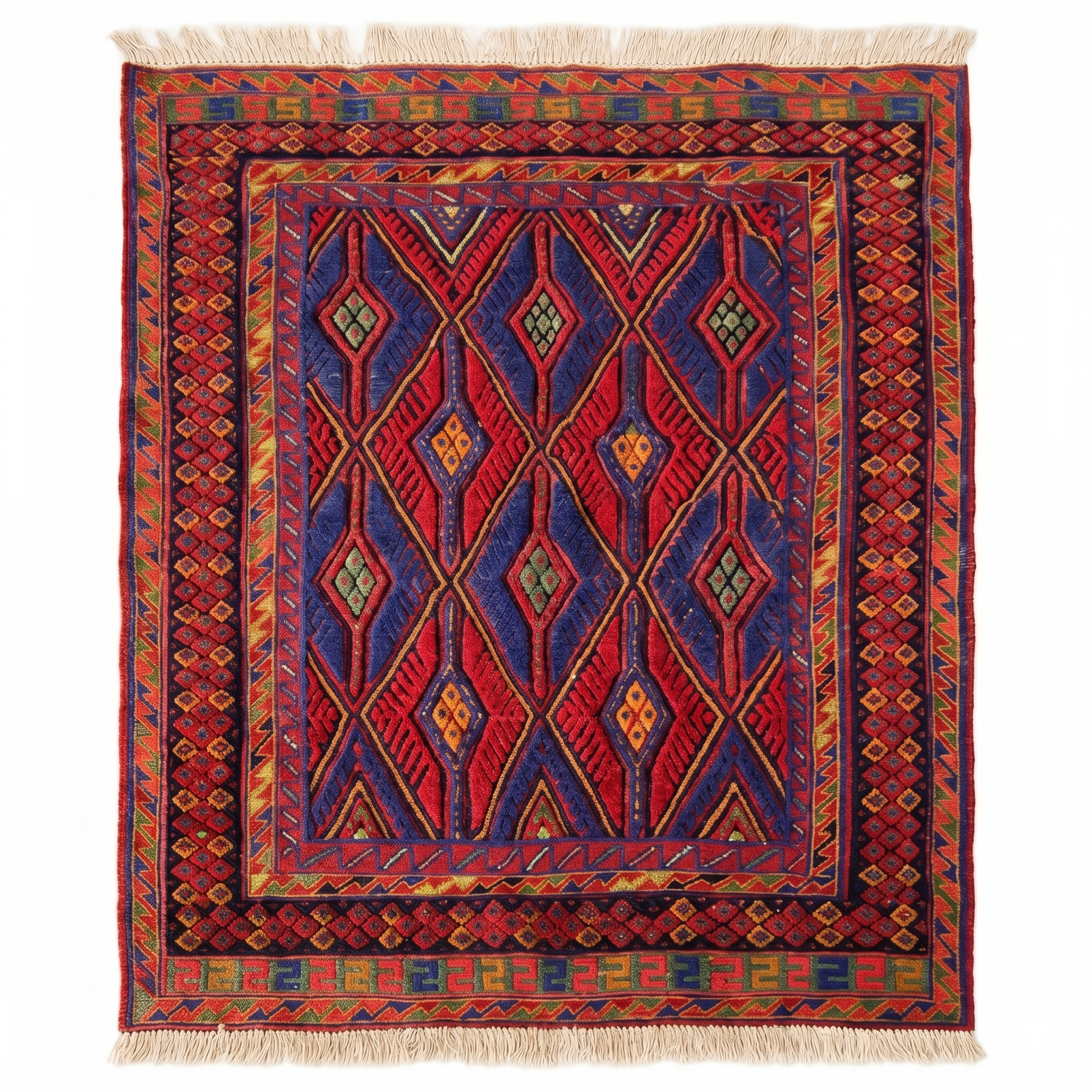 Handmade Fine Quality Meshwani Rug 140 CM x 125 CM  SS#123