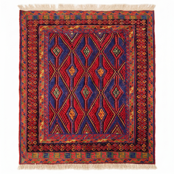 Handmade Fine Quality Meshwani Rug 140 CM x 125 CM  SS#123