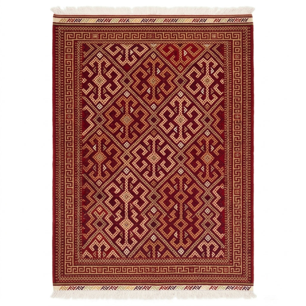 Handmade Afghan Sumac Kilim Rug 150 CM x 100 CM  SS#125