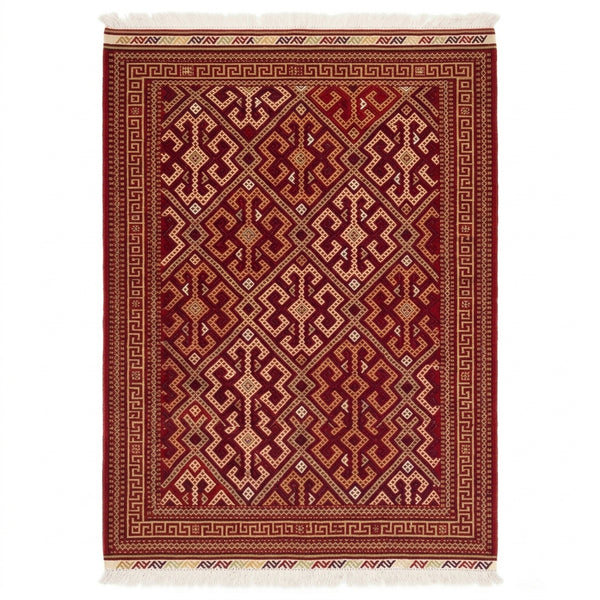 Handmade Afghan Sumac Kilim Rug 150 CM x 100 CM  SS#125