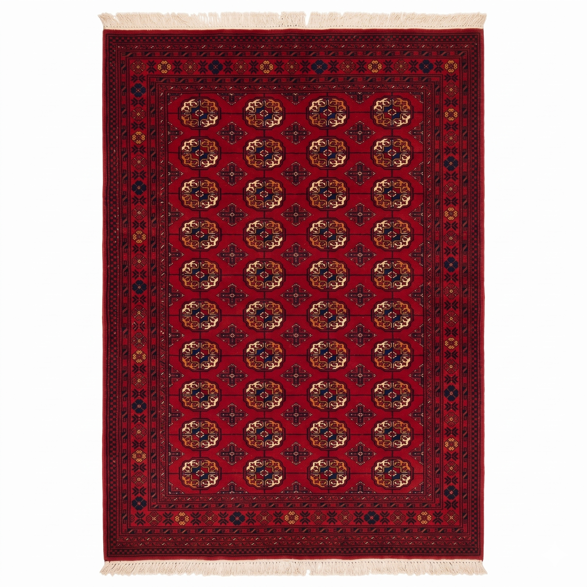 Handmade Afghan Traditional Wool Rug 200CM x 145CM SS#30