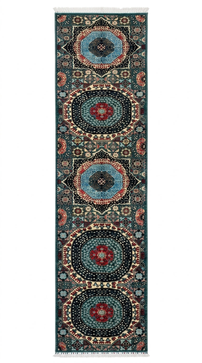 Handmade Afghan Chobi Hallway Runner Rug 300 CM x 85 CM  SS#34