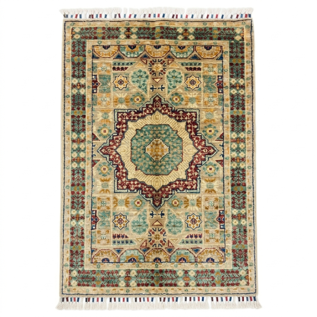 Handmade Fine Quality Chobi Wool Rug   125 CM x 77 CM  SS#56